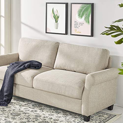 ZINUS Josh Sofa Couch / Easy, Tool-Free Assembly, Beige | Amazon (US)
