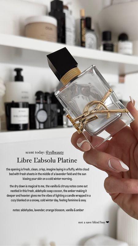 Scent today: YSL Libre L’absolu platine 🖤



Best perfumes for women, Top rated perfumes, New perfume releases, Luxury perfumes, Designer perfumes, Best selling perfumes, Long lasting perfumes, Perfumes for summer/winter, Celebrity perfumes, Perfume gift sets, Discounted perfumes, Perfume brands, Floral/Fruity/Woody perfumes,
Perfume online shopping, Unisex perfumes. YSL Libre review, Libre perfume price, YSL Libre gift set, YSL Libre Parfum, Libre perfume sale, Libre perfume sizes 

#LTKSeasonal #LTKGiftGuide #LTKbeauty