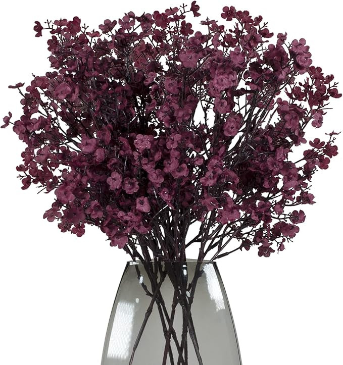 Babys Breath 8 Bundle Real Touch Artificial Flowers Fake Silk Flower Gypsophila Wedding Party Dec... | Amazon (US)