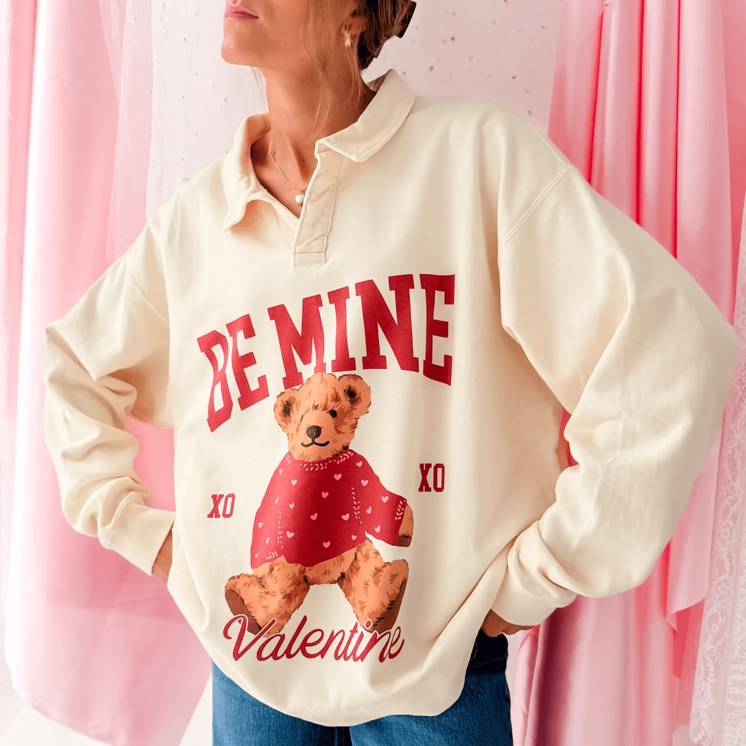 Be Mine Collegiate Crewneck | Mountain Moverz
