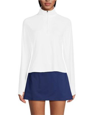 Women's Long Sleeve Quarter Zip UPF 50 Rash Guard | Macy's