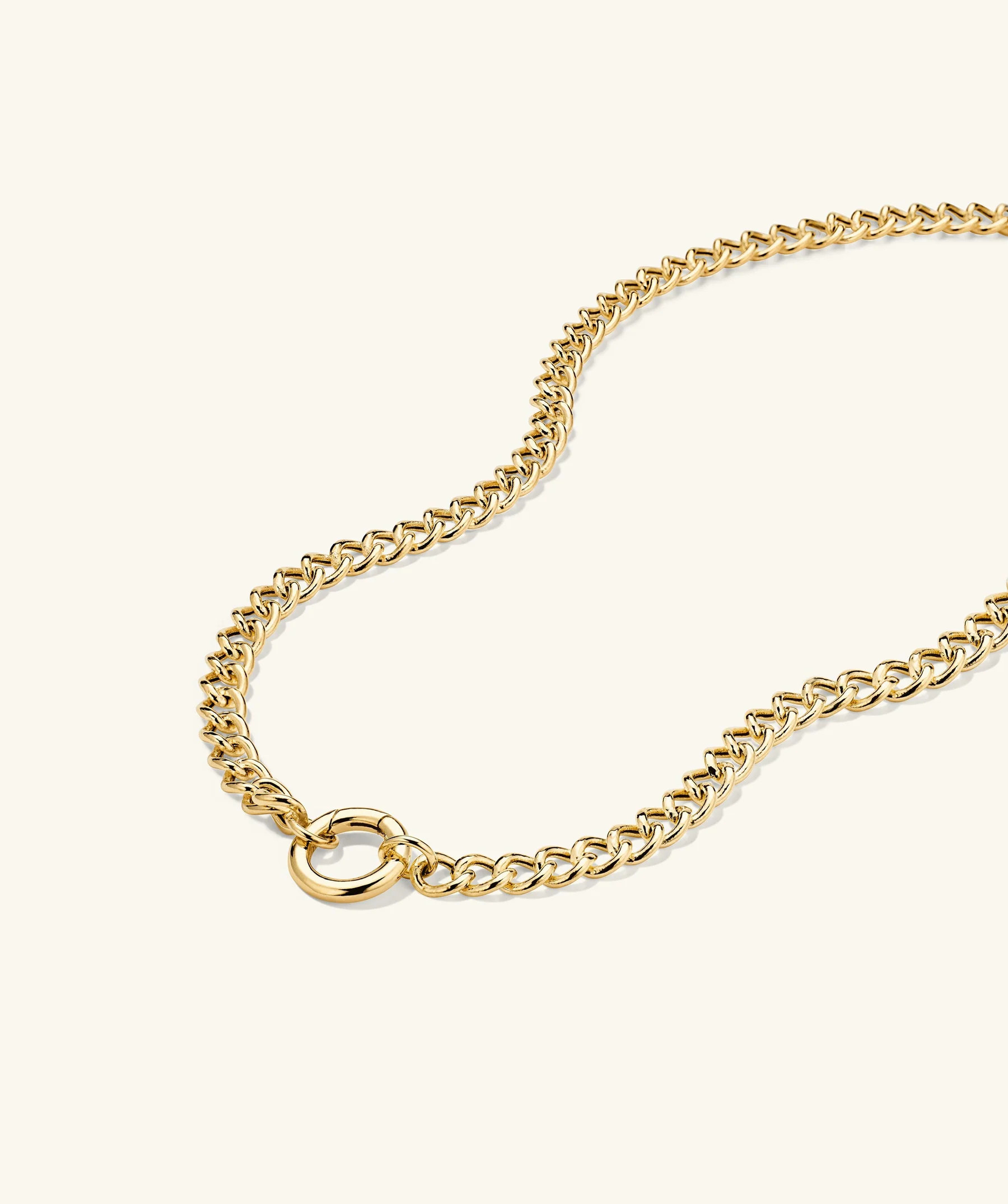 Curb Chain Charm Necklace | Mejuri Fine Crew