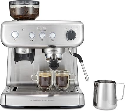 Breville Barista Max Espresso Machine | Latte & Cappuccino Coffee Maker with Integrated Bean Grin... | Amazon (UK)