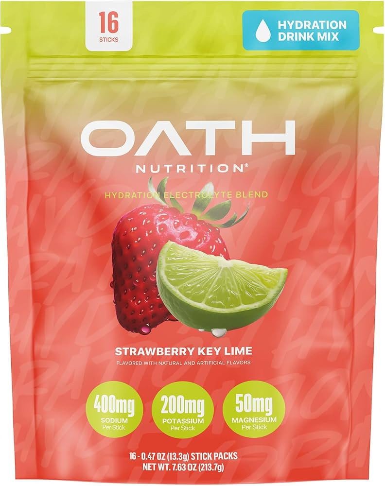 Oath Nutrition Hydration Electrolyte Powder, Complete Electrolyte Blend for Rapid Hydration and M... | Amazon (US)