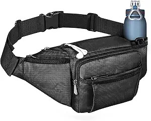 Fanny Pack Waist Bag for Men Women, Lightweight Waist Pack with Water Bottle Holder, Adjustable B... | Amazon (US)