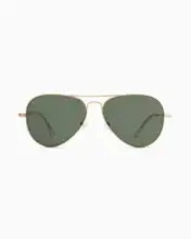 Halston Polarized Stainless Steel Aviator Sunglasses | Quince
