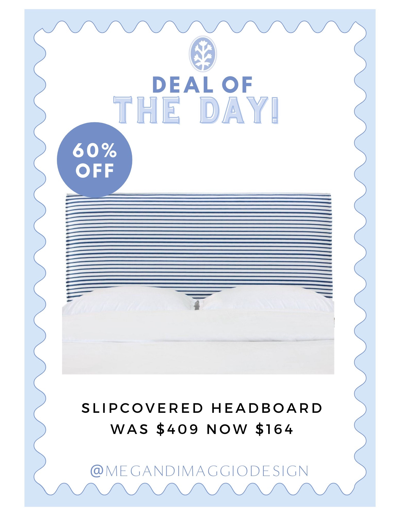 Wow!! Save 60% OFF this blue & white French seam slipcovered headboard!! Available in multiple sizes but you can snag a queen size for just $164!! 🤯 Pair with any standard bed frame and cute bed skirt!

#LTKSaleAlert #LTKFamily #LTKHome
