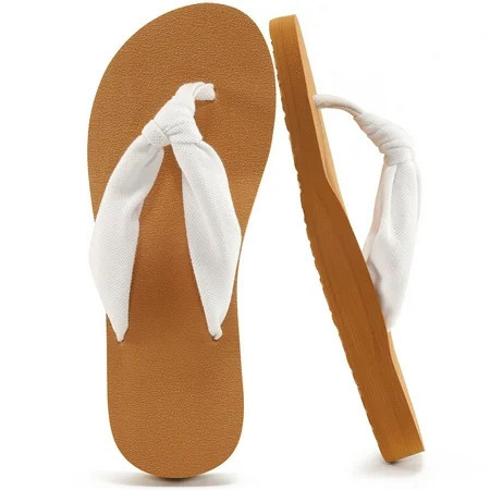 Ecetana Flip Flops for Women Comfort Yoga Mat Summer Beach Thong Sandals with Arch Support | Walmart (US)