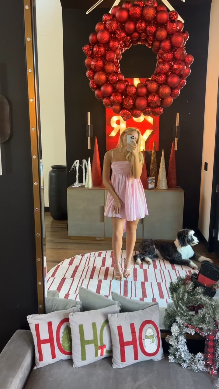 light pink summer dress. so cute for a vacation or sundress, with a bow and drape in the back!!

#LTKstyletip #LTKfindsunder100 #LTKHoliday