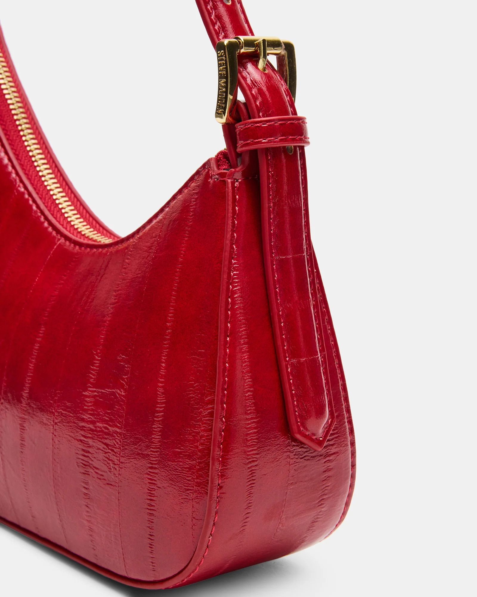 SMITH Bag Red Eel Asymmetric Shoulder Handbag | Steve Madden (US)