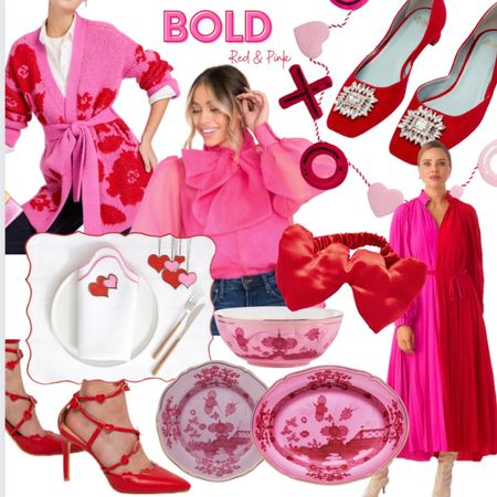 Valentine's | Valentines | Galentines | Red | Pink | Holiday | Valentine's Day | Valentine's Fashion | Hearts | Lips | Heart | xoxo | Gifts for Her | Gifts for Teen | Gifts for Tween |Bow | Statement | Fine China | Valentine's Table | Placemats | Linen | Heart Shoes | Stilettos | Garland | Sweater | Dress



#LTKSeasonal #LTKshoecrush #LTKhome