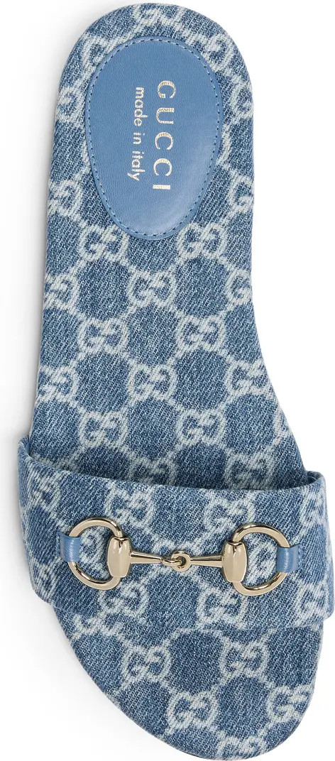 Siaga Horsebit GG Monogram Slide Sandal (Women) | Nordstrom