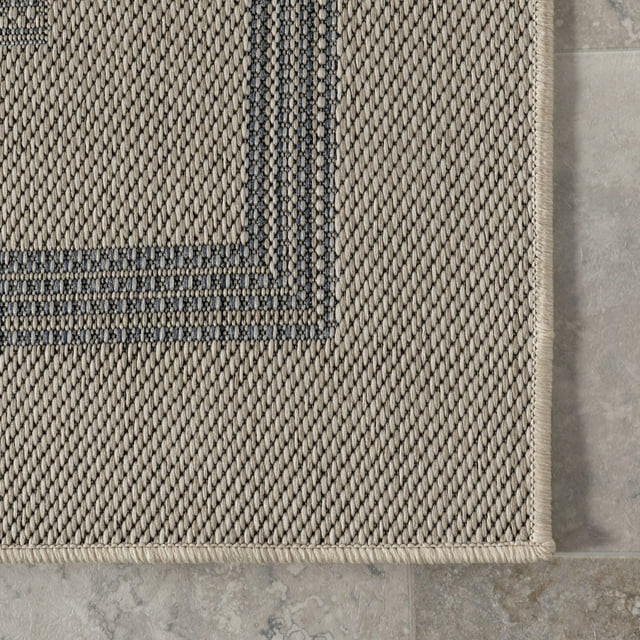 nuLOOM Antonella Bordered Solid Indoor/Outdoor Area Rug, 5' x 8', Beige | Walmart (US)