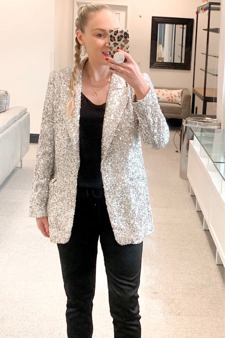 The perfect holiday blazer I wore to work today and got literally like a thousand compliments!!!😍😍😍😍😍😍
I’m wearing XS for reference runs a little big so I sized down. It’s lined so not itchy however is little heavier so kind of warm if you live somewhere cold!! 

#LTKSeasonal #LTKstyletip #LTKHoliday
