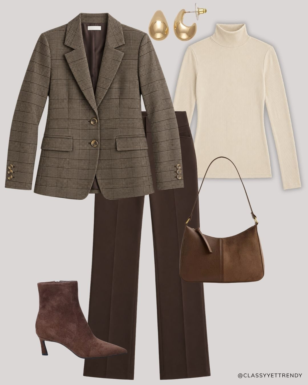 Modern Heritage Autumn Neutrals Capsule: 12 Tops, Bottoms, Layers and Shoes, many outfits! ✔️ Create several looks with classic and timeless staples - including wide-leg jeans, white shirt, navy sweater, mock neck top - elevated with just a few seasonal gems like an argyle cardigan, plaid blazer and heeled boots.🍂 Effortless, versatile, and polished!🤎 Which outfit is your favorite? @kohls #kohls #kohlspartner #kohlsfinds

#fallstyle #autumnvibes #autumnoutfit #browntones #capsulewardrobe 

 