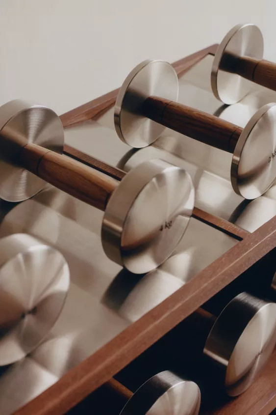 OAK WOOD AND STEEL DUMBBELL | Zara US