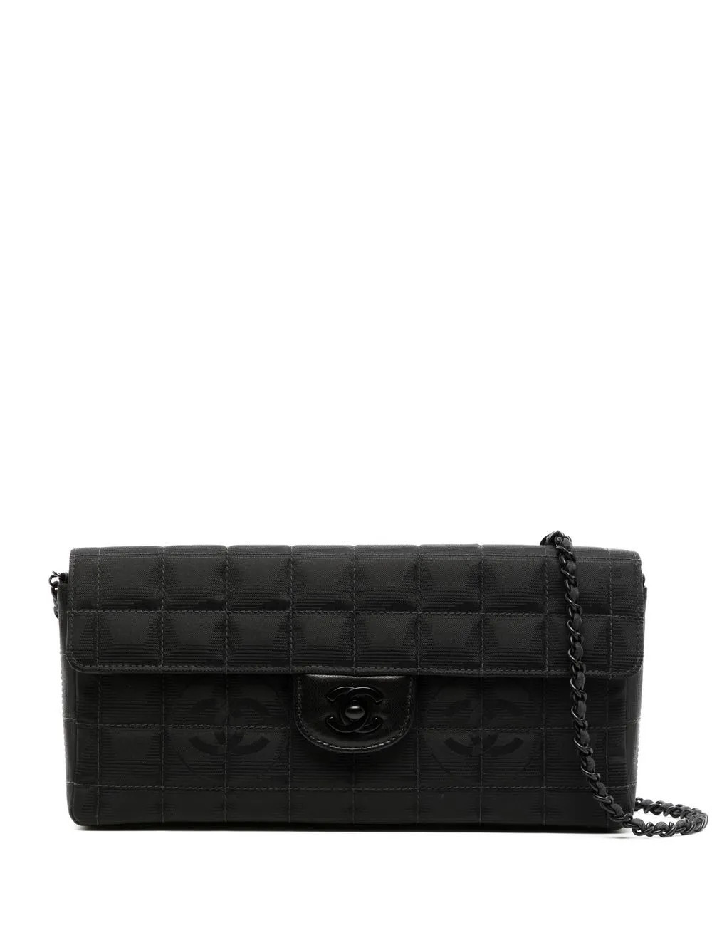 CHANEL Pre-Owned 2000 Travel East West shoulder bag - Grey | Farfetch Global