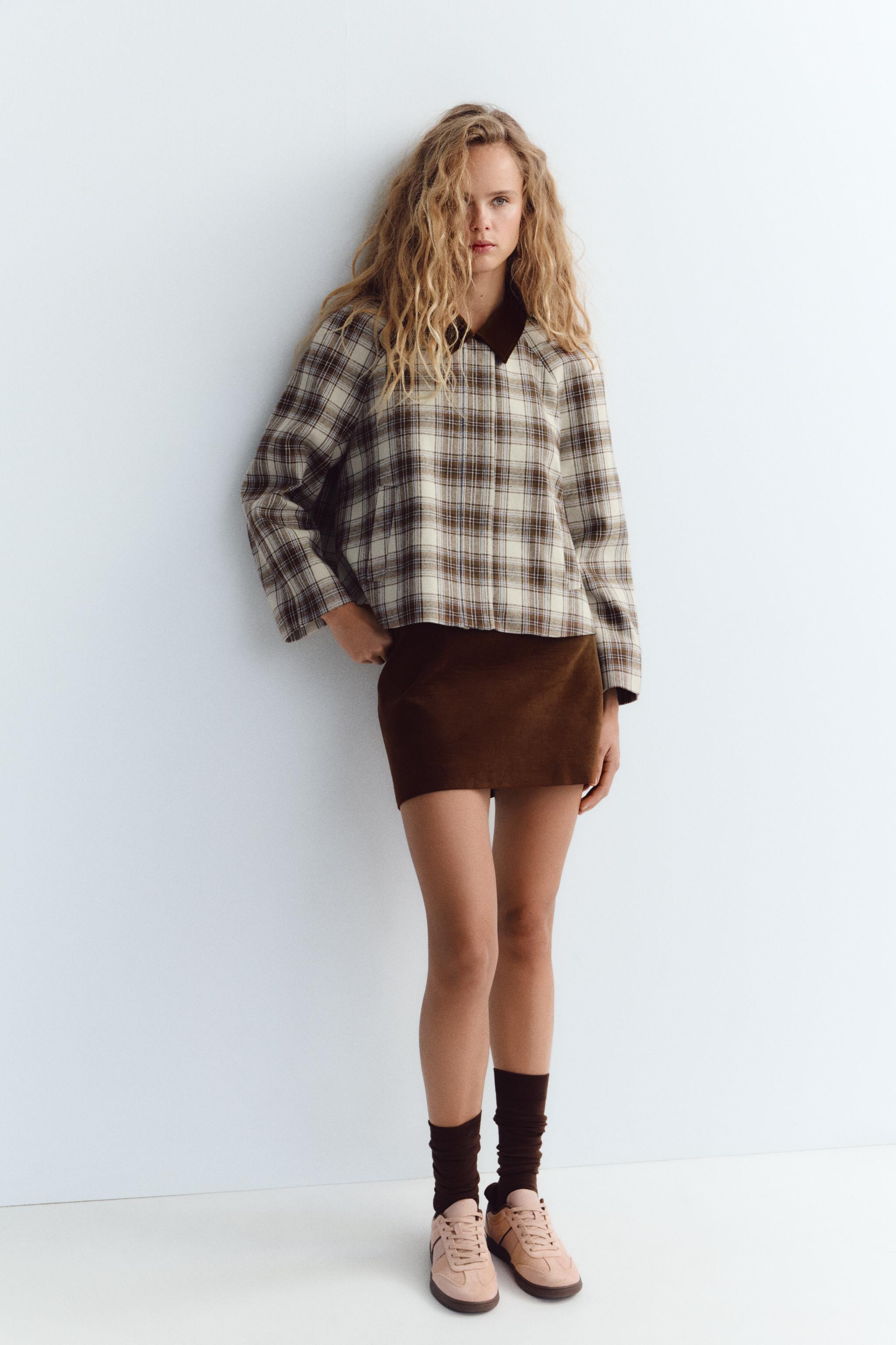 VELVET MINI SKIRT | Zara US