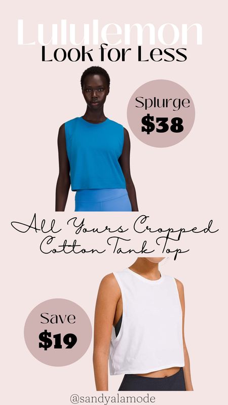 Lululemon Looks for Less!

All yours Cropped tank top, tank top, cropped tank top, lululemon dupe

#LTKstyletip #LTKSeasonal #LTKfit
