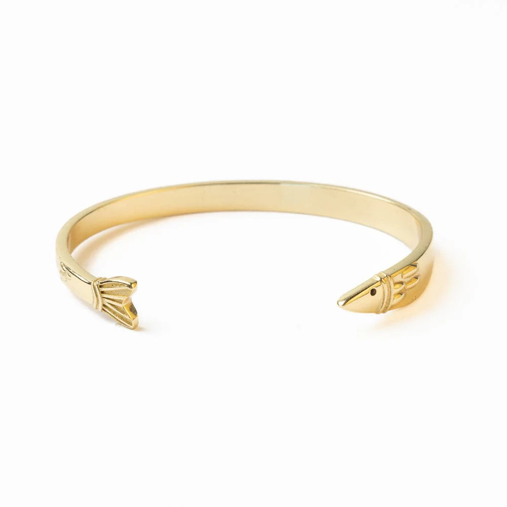 Sally Fish Cuff Bracelet Brass | INK+ALLOY