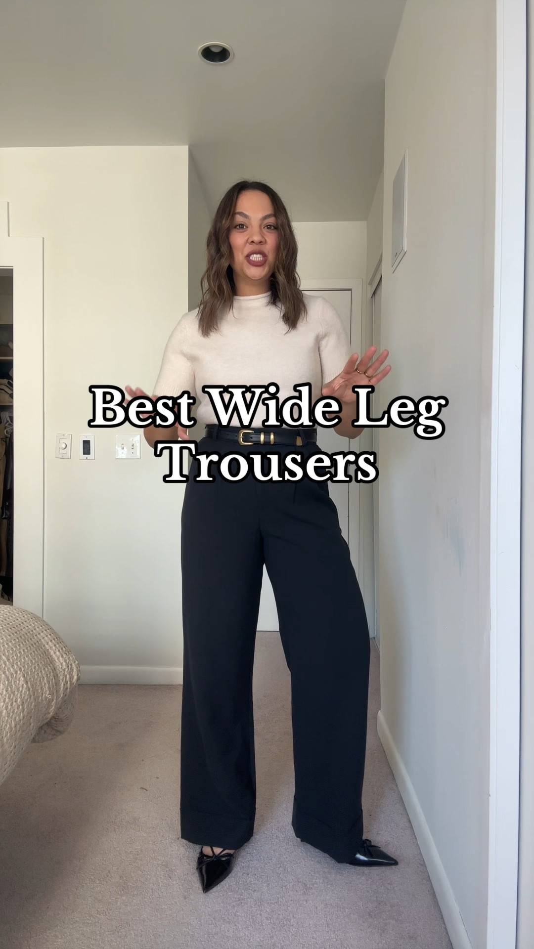 The best wide leg trousers!!

Best Affordable Trousers:
-The Abercrombie Sloane Pants. These are a high rise wide leg pant that come in several colours and lengths. I am wearing a size 30 long. 

Best Overall Trousers:
-The Aritzia Effortless Pants. These are a high quality high-waisted wide leg pant. They are not super wide, but are super high quality. I am wearing a size 10 long. 

Best Splurge Wide Leg Trousers:
-The Sézane Loulou Pants. These are a high rise pleated trouser with a hidden zipper on the side. I am wearing them in a cognac colour and I have a size 40. 

Wide leg pants, wide leg trousers, Abercrombie pants, workwear pants, the best work pants, workwear style, Aritzia pants, Sézane pants, the best trousers    

#LTKautumn #LTKstyletip #LTKworkwear