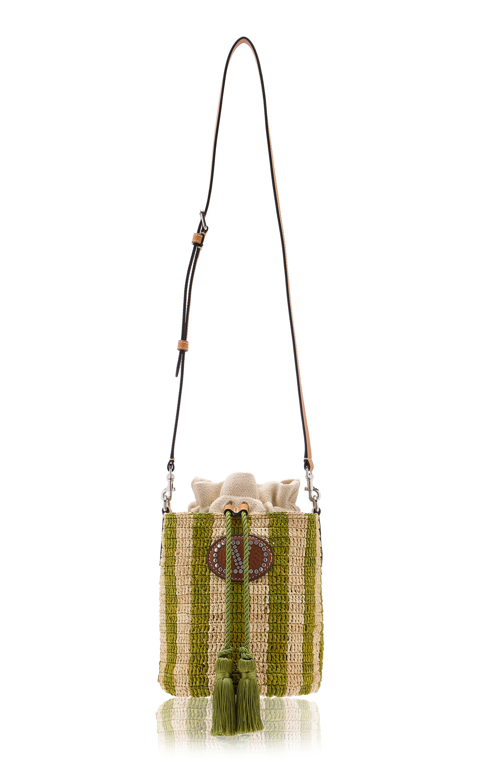 VLogo Signature Small Crochet Bucket Bag | Moda Operandi (Global)