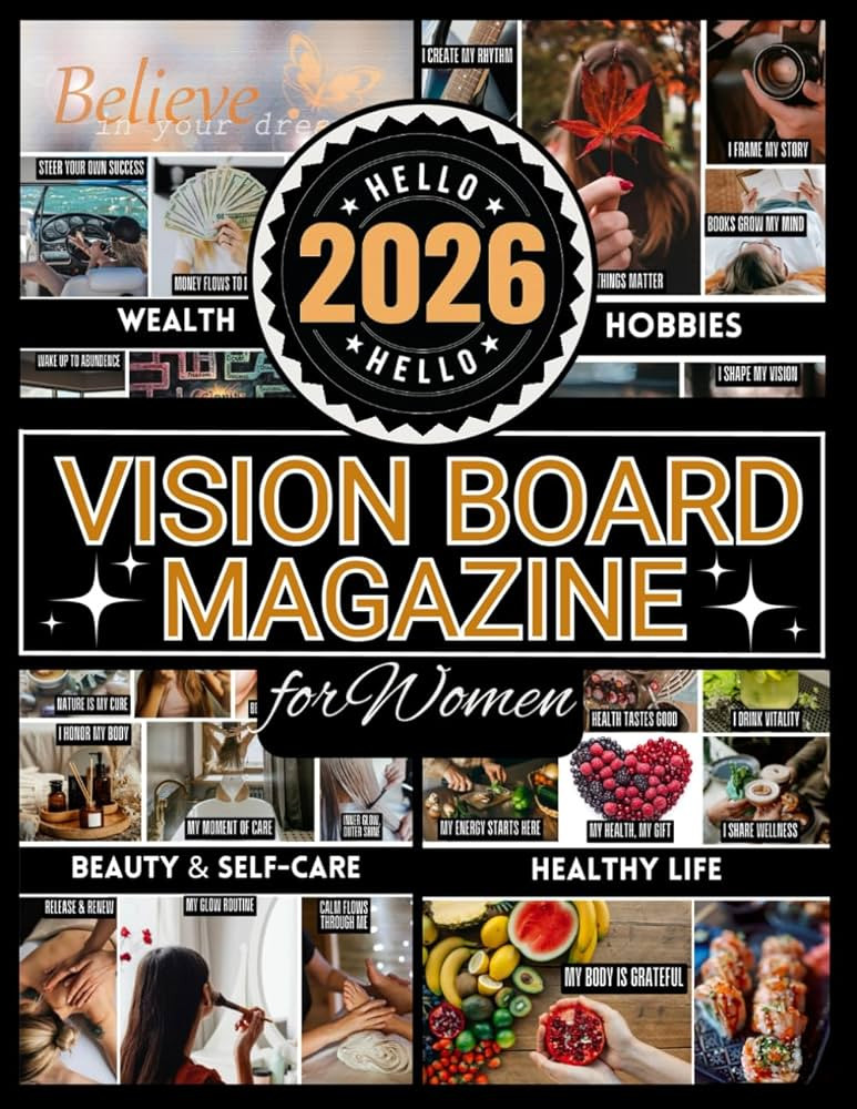 Vision Board Magazine For Women: Vision Board Supplies From 500+ Inspirational Pictures, Quotes &... | Amazon (US)