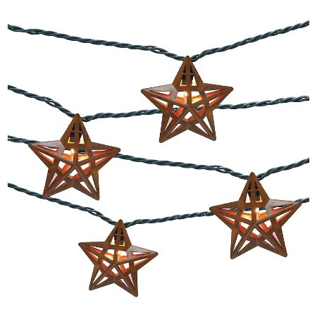 10 count Indoor/Outdoor String Light - Metal Star Cover - Threshold™ | Target