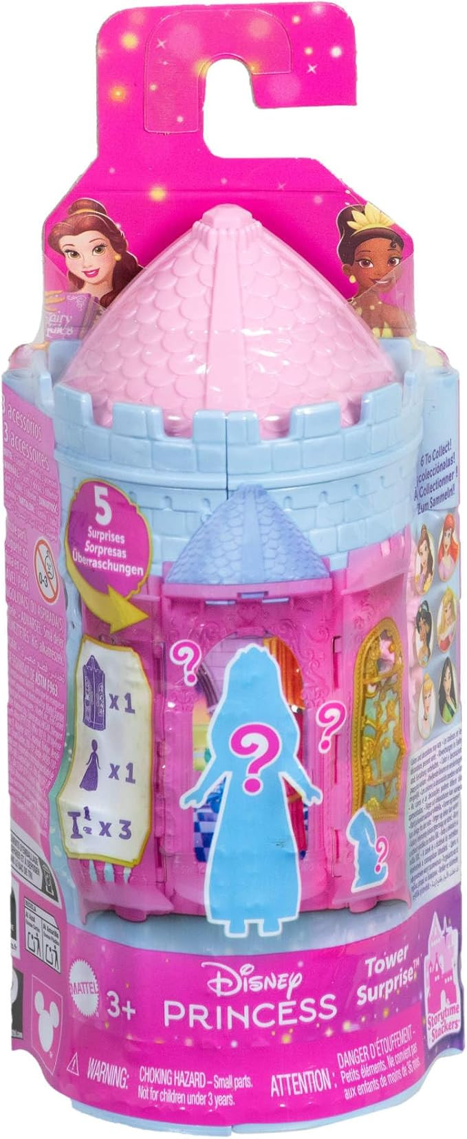Mattel Disney Princess Tower Surprise Small Dolls & Accessories, Stacking Playsets with 4 Surpris... | Amazon (UK)