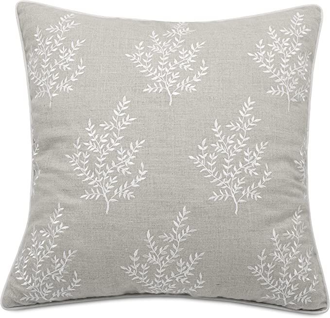 VAGMINE Embroidered Linen Square Decorative Accent Throw Pillow Cover - for Master Bedroom, New H... | Amazon (US)