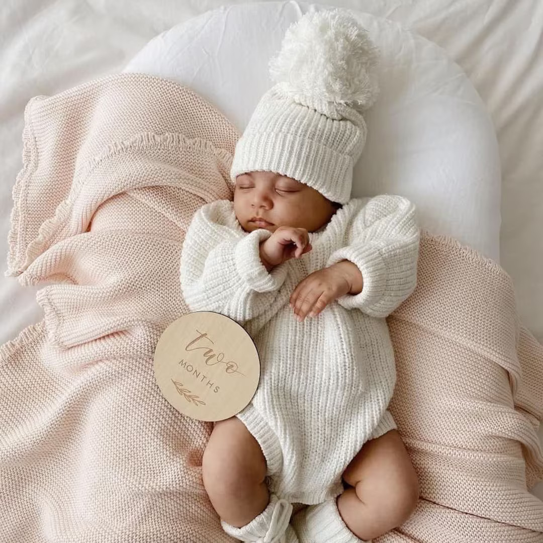 Cloud Chunky Knit Beanie 6 Colours Available NB to - Etsy | Etsy (US)