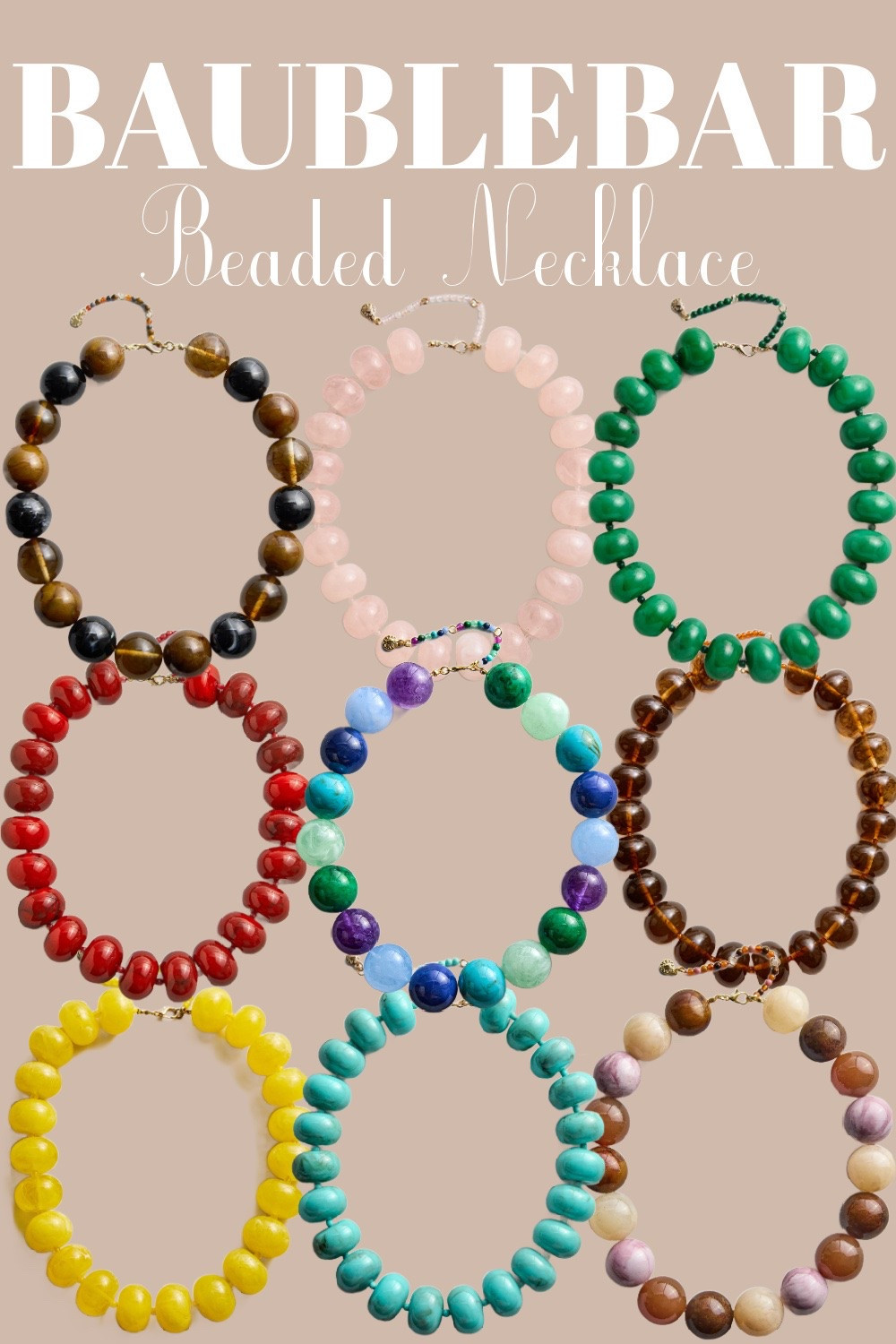 These adorable beaded necklaces are 20% off! 

Statement necklace, Baublebar

#LTKootd #LTKSaleAlert #LTKSeasonal