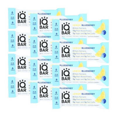 IQ Bar Lemon Blueberry Bar - Case of 12/1.6 oz | Target