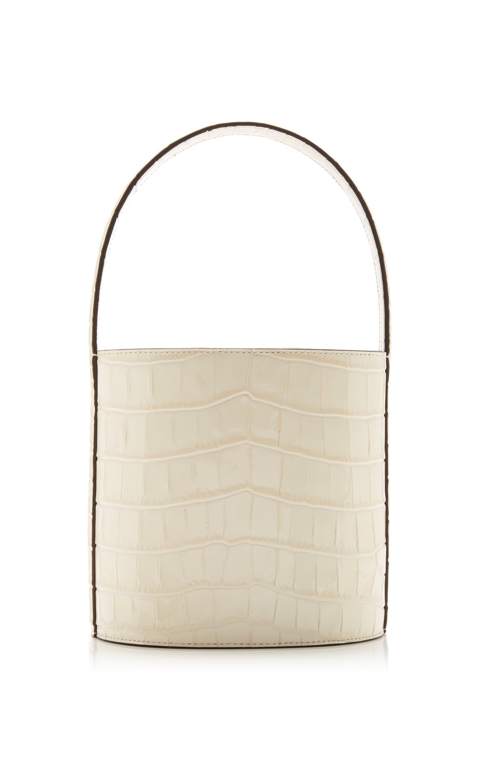 Bissett Croc-Effect Top Handle Bag by Staud | Moda Operandi | Moda Operandi Global