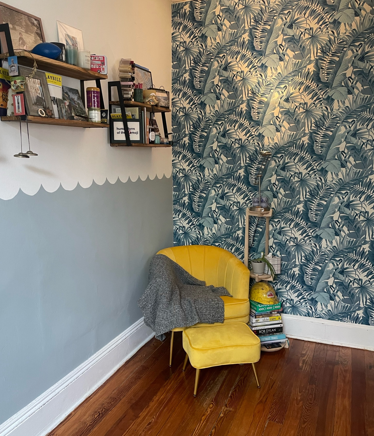 Taking a break from beauty to show you my cozy corner ✨Wallpaper and chair with ottoman are both on sale! 🚨

#LTKSaleAlert #LTKHome #LTKSummerSales