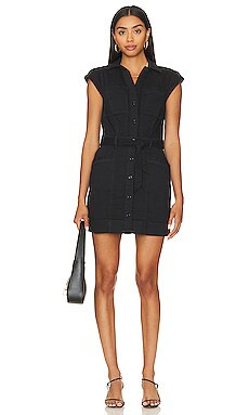 PAIGE Jaxsyn Dress in Washed Black from Revolve.com | Revolve Clothing (Global)