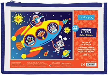 Mudpuppy Outer Space Pouch Puzzle, 12 Extra-Thick Pieces, 14”x11” – Great for Kids Age 3+ ... | Amazon (US)