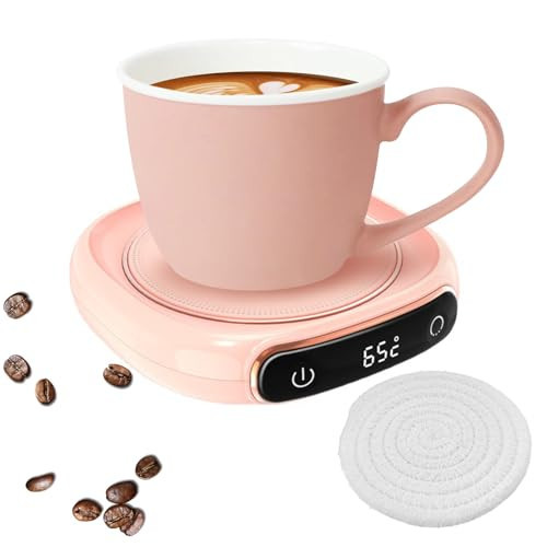 Coffee Mug Warmer, 3 Temp Settings Mug Warmer for Desk, Cup Warmer with LED Lights, Suitable for Coffee Mugs, Flat Bottomed Glasses, Stainless Steel Cups, Ceramic Mugs, Milk Boxes (No Cup) | Amazon (US)