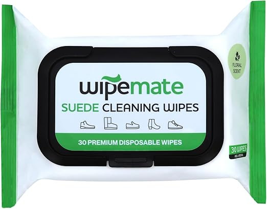 WIPEMATE Premium Suede Cleaner Wipes, Quick Wipes for Home or Travel, Removes Dirt, Grime & Stain... | Amazon (US)