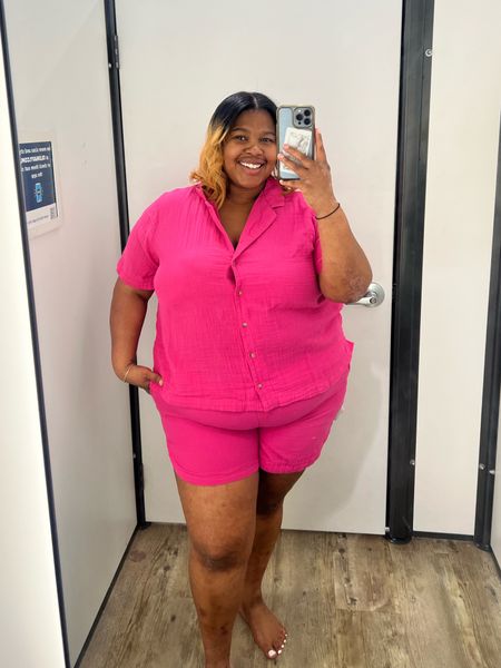 Spring is here and Old Navy has the cutest sets! This set is vibrant and 30% off today! 

I’m wearing a 2X in the top and shorts!! 

#LTKplussize #LTKsalealert #LTKSeasonal
