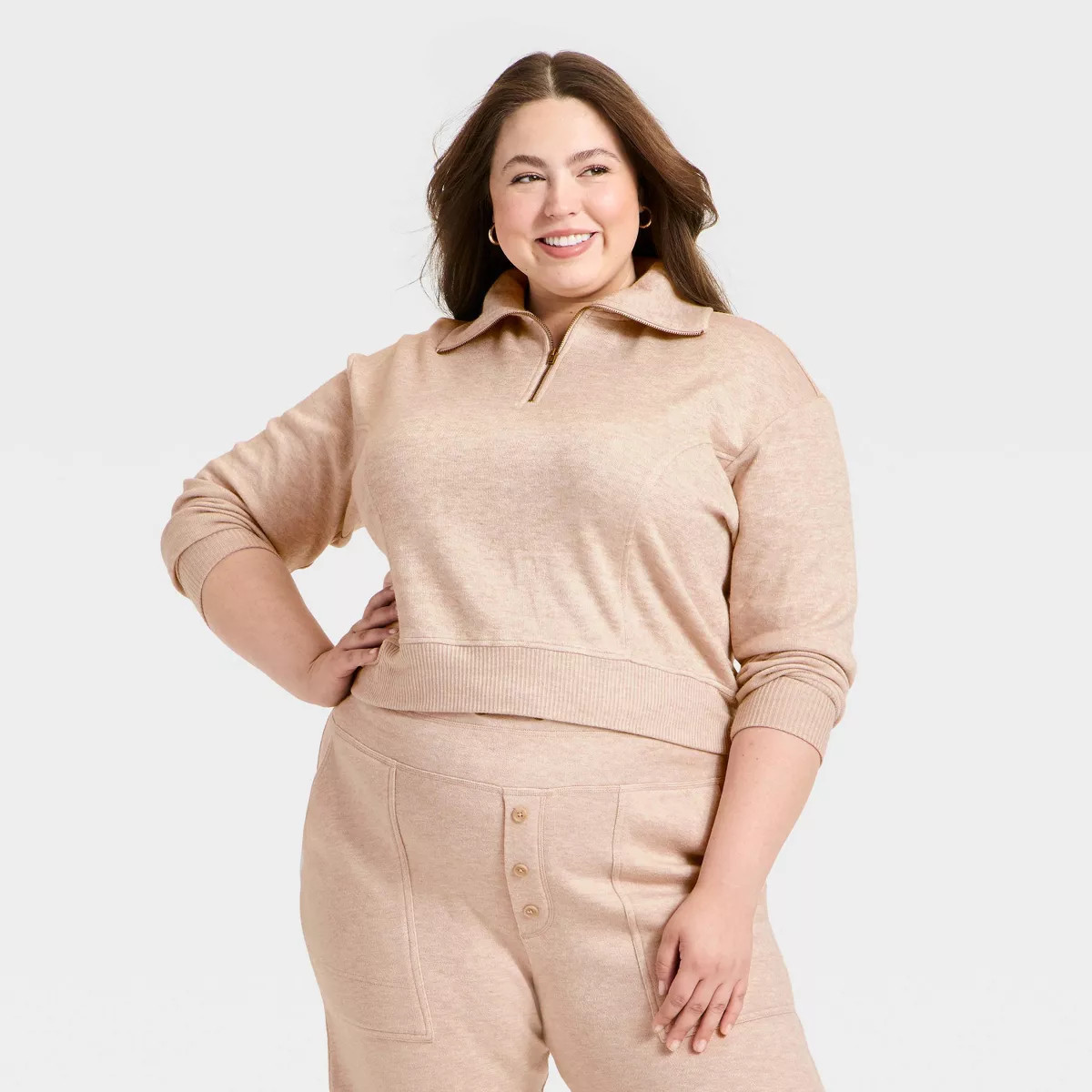 Women's Quarter Zip Pullover Sweatshirt - Universal Thread™ | Target