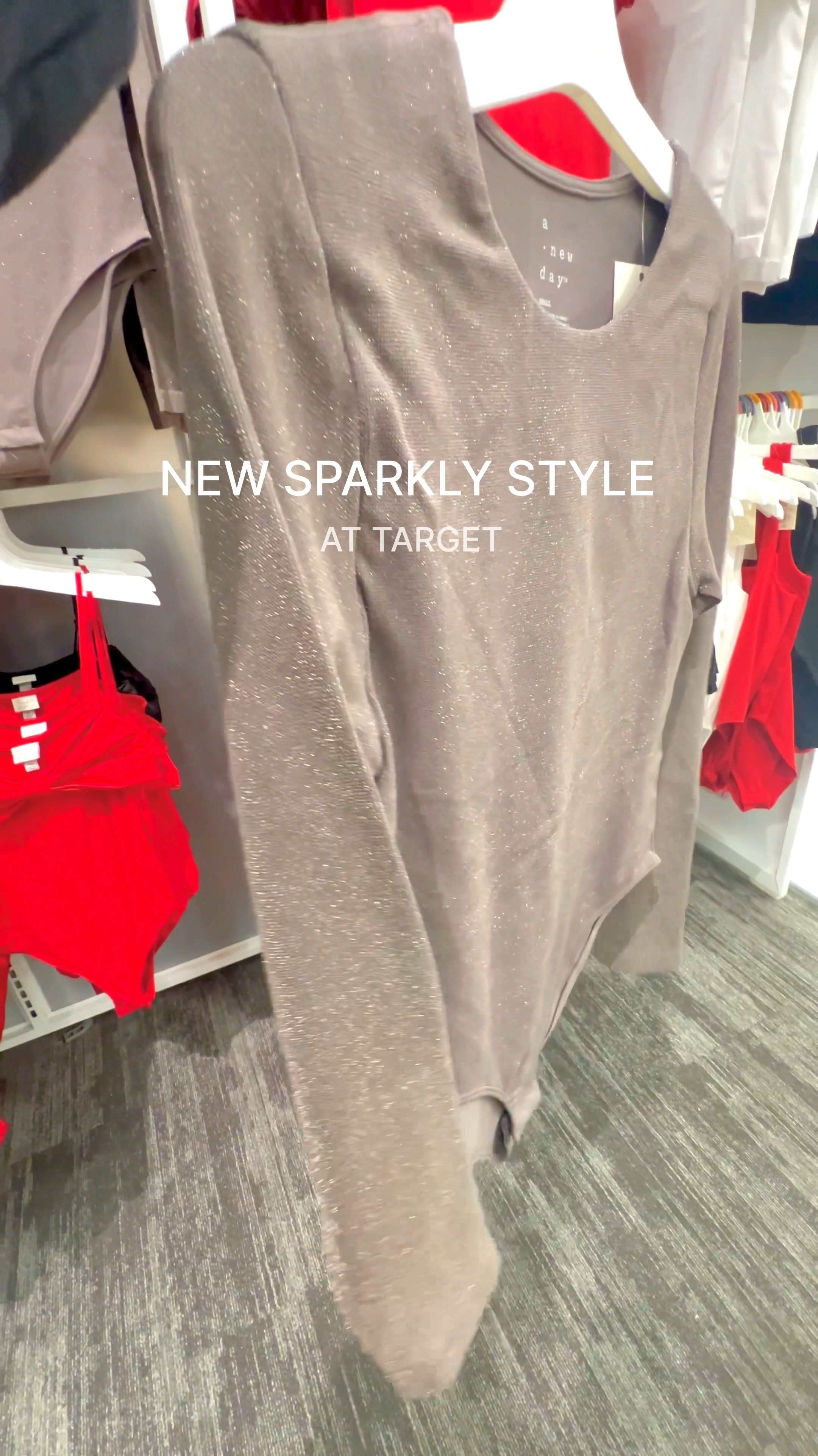 Sparkly fashion at Target 
Body suit 
Mini skirt 
Sparkly jeans 
Handbag
Initial necklaces with multiple letters 
Matching tank and skirt set 

#LTKStyleTip #LTKVideo #LTKHoliday
