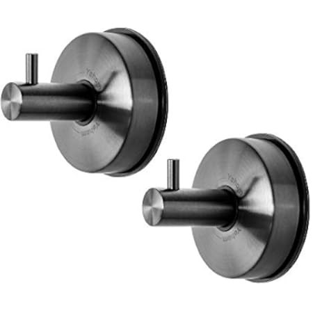 Yohom 2Pcs Strong Vacuum Suction Cup Bathroom Towel Hooks for Shower Kitchen Heavy Duty Stainless St | Amazon (CA)