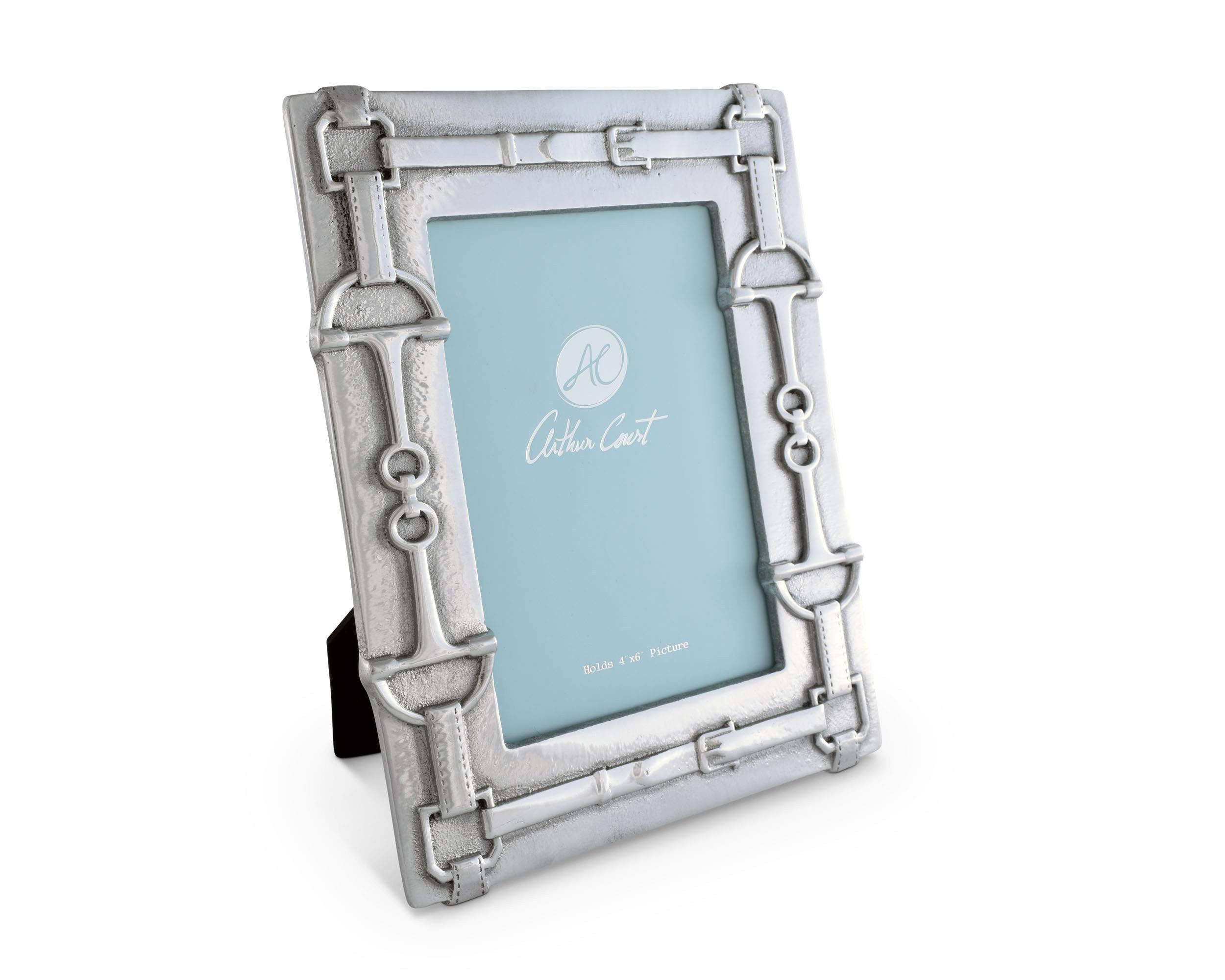 Arthur Court Designs Aluminum 4x6 Equestrian Pattern Photo Frame | Amazon (US)