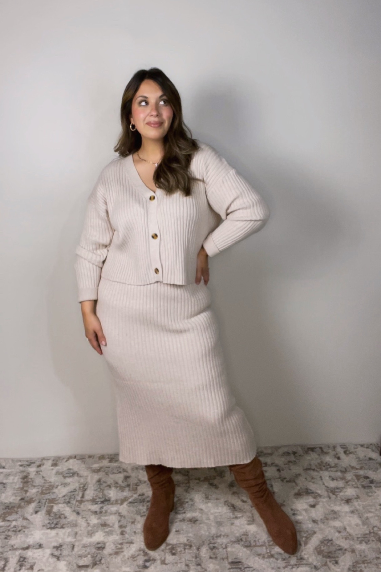 Shared this one over on my TikTok with you girls today! 

Walmart came back with this set as a beautiful 3 piece. Great versatile set to have in your closet! Also comes in a charcoal gray. 

Went with a size XL 


Plus Size Fashion 
Plus Size Finds
Midsize Fashion 
Midsize Finds
Curvy Fashion 
Curvy Finds
2 piece set 
2 piece skirt set
3 piece set
 Christmas Party Dress
Christmas Fashion 

#LTKHoliday #LTKSeasonal #LTKcurves