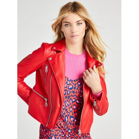 Scoop Faux Leather Jacket Women's | Walmart (US)
