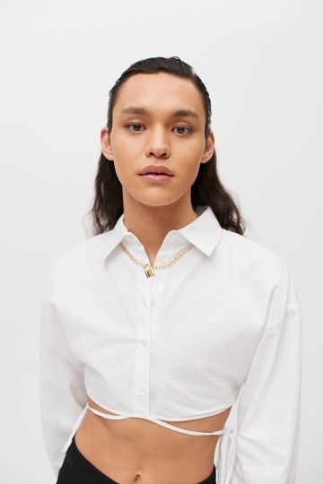 Lioness Hideaway Cropped Button-Down Shirt | Urban Outfitters (US and RoW)