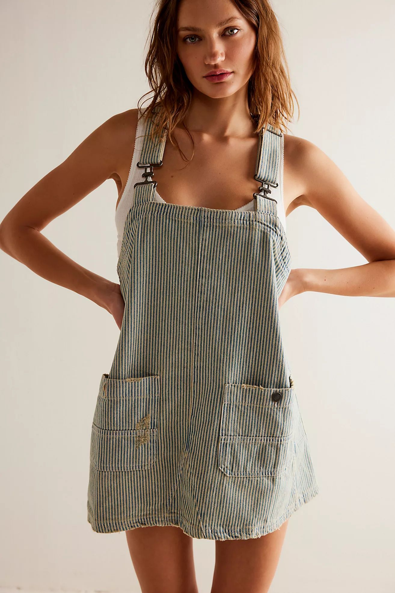 We The Free Overall Smock Mini Railroad Top | Free People (UK)