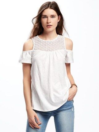 Cut-Out Shoulder Swing Top for Women | Old Navy US