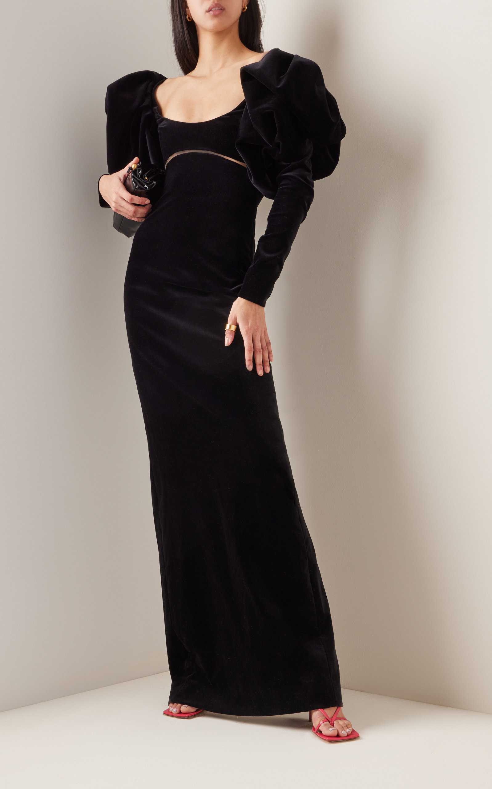 Puffed Velvet Gown | Moda Operandi (Global)